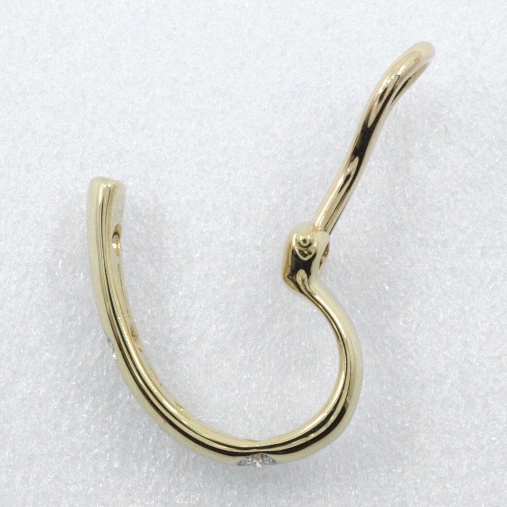 TIFFANY&Co. Dots Earring hoop 4P K18 yellow gold/Pt950Platinum/diamond 5.7g Women Used