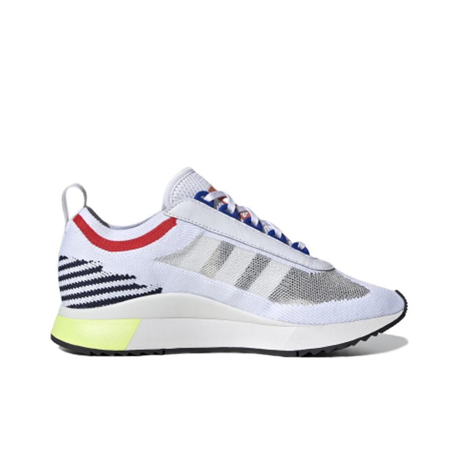 Adidas Originals Sl Fabric Synthetic Leather Comfortable Versatile Non-Slip Wear-Resistant Low-Top Casual Shoes Women sneaker White Red Blue FV9492
