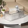 Removable for Kitchen Bathroom Crystal Napkin Holders Tissue Case Paper Towel Holder Tissue Box