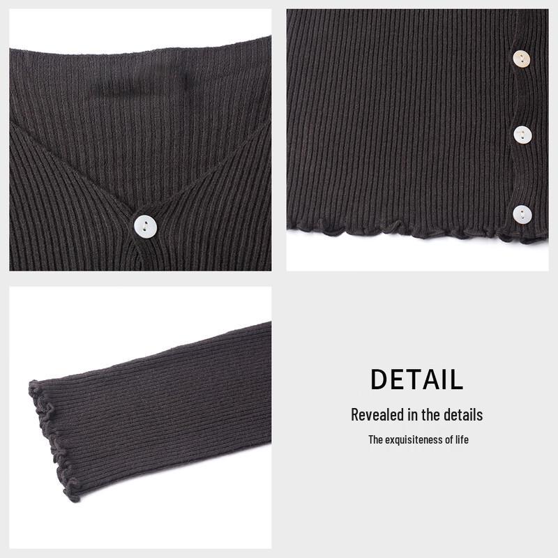 Women's Lightweight V-Neck Long-Sleeve Knit Top