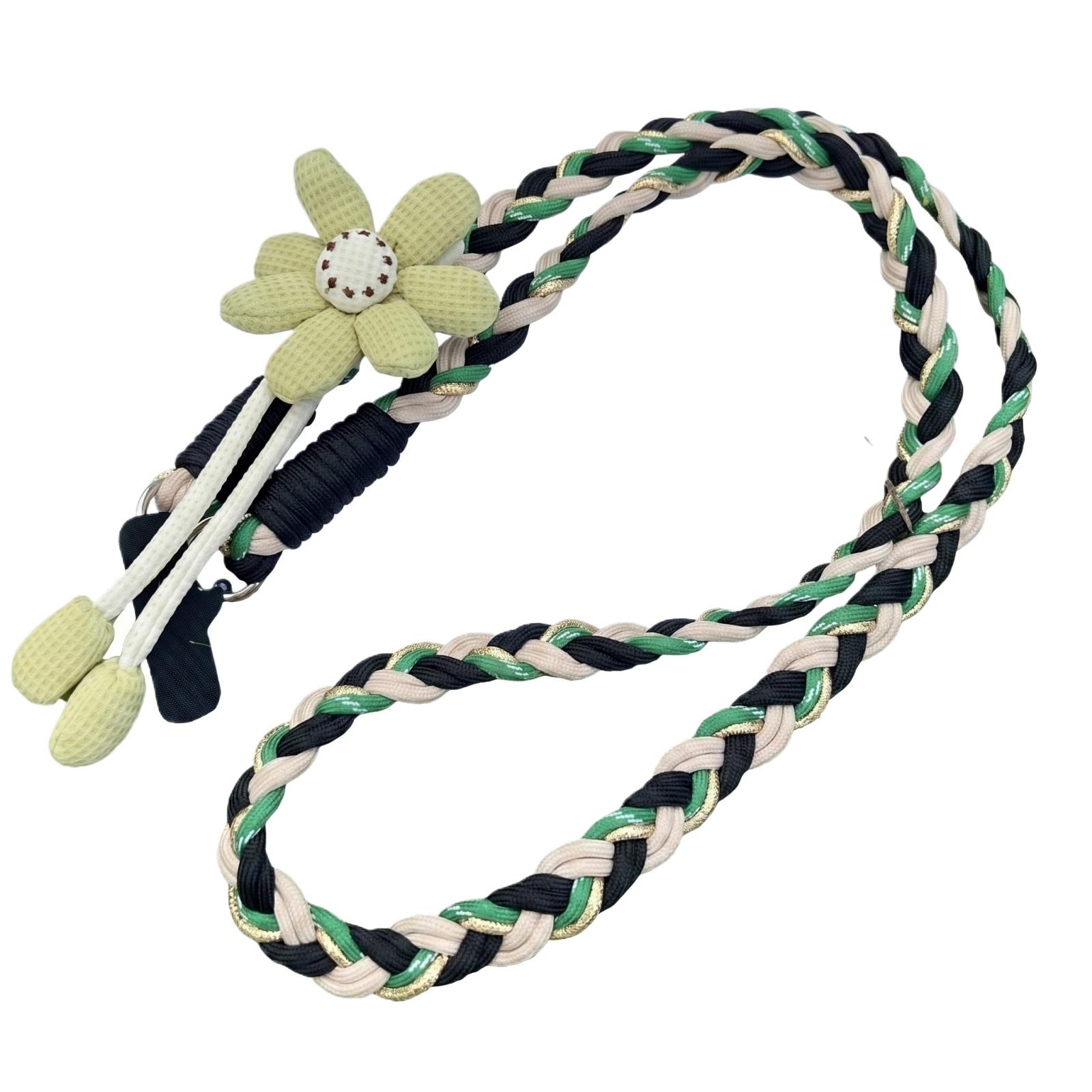 

Long Strap Rope, Hemp Rope, Mobile Phone Rope, Flower Crossbody Trendy Woven Hanging Chain One Size