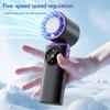 Portable Handheld Fan with Ice Cooling Rechargeable Personal Fan 3600mAh Small Essentials for Women Beach Travel Vacation