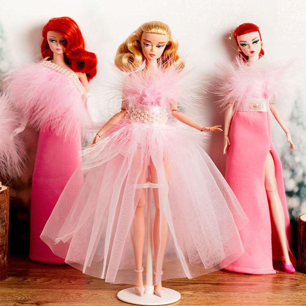 

Luxury Pink Lace Dresses Doll Dresses Clothes Suit for 1/6 BJD 30cm Supermodel Dolls 3