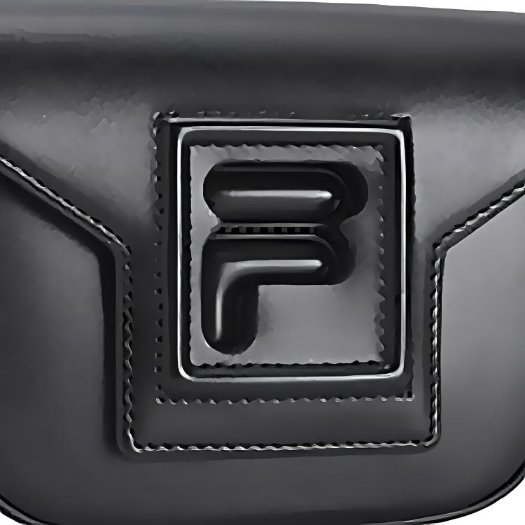 FILA Solid Color Flap Adjustable Shoulder Strap Mini Crossbody Bag Women bags Black F13W519161FBK