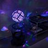 Geometric Dodecahedron Table Lamp with Modern Metal Frame and Multifaceted Panels for Ambient Lighting and Home Decoration
