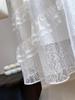 Women's Summer 2025 High Waist Lace A-line Skirt - Irregular Mid-length Drapey Design
