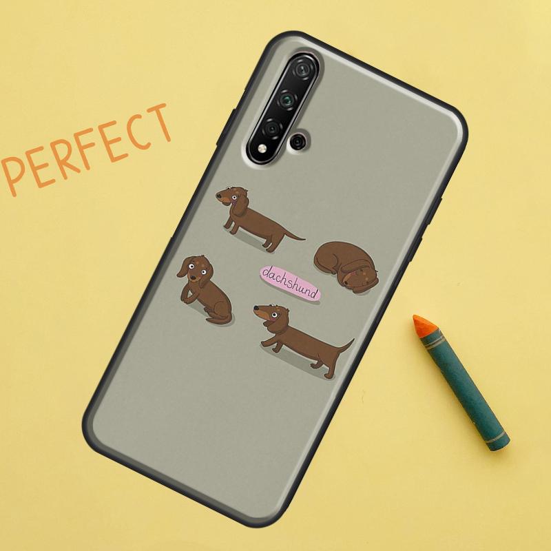 Dachshund Dog Case For Huawei P30 Pro P20 P40 Lite Nova 8i 7i 3i 11i 5T 9 10 SE Y60 Y61 Y70 Y90 P Smart Z