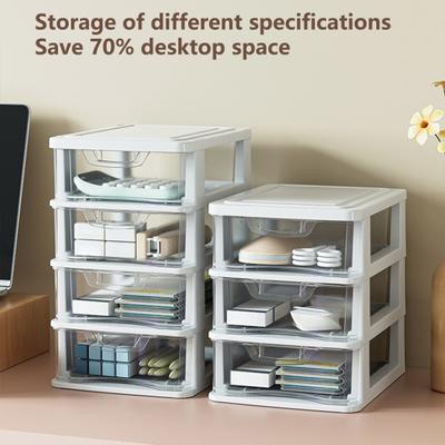 Sundries Container Durable Large Capacity 2 Colors Clear Drawer Type Makeup Bedroom Accessories