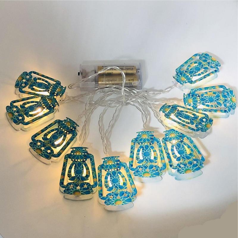 Eid Mubarak LED Light String Indoor Moon Starlight Ramadan Kareem Decoration 2025 Islamic Muslims Eid Al Fitr Party Supplies