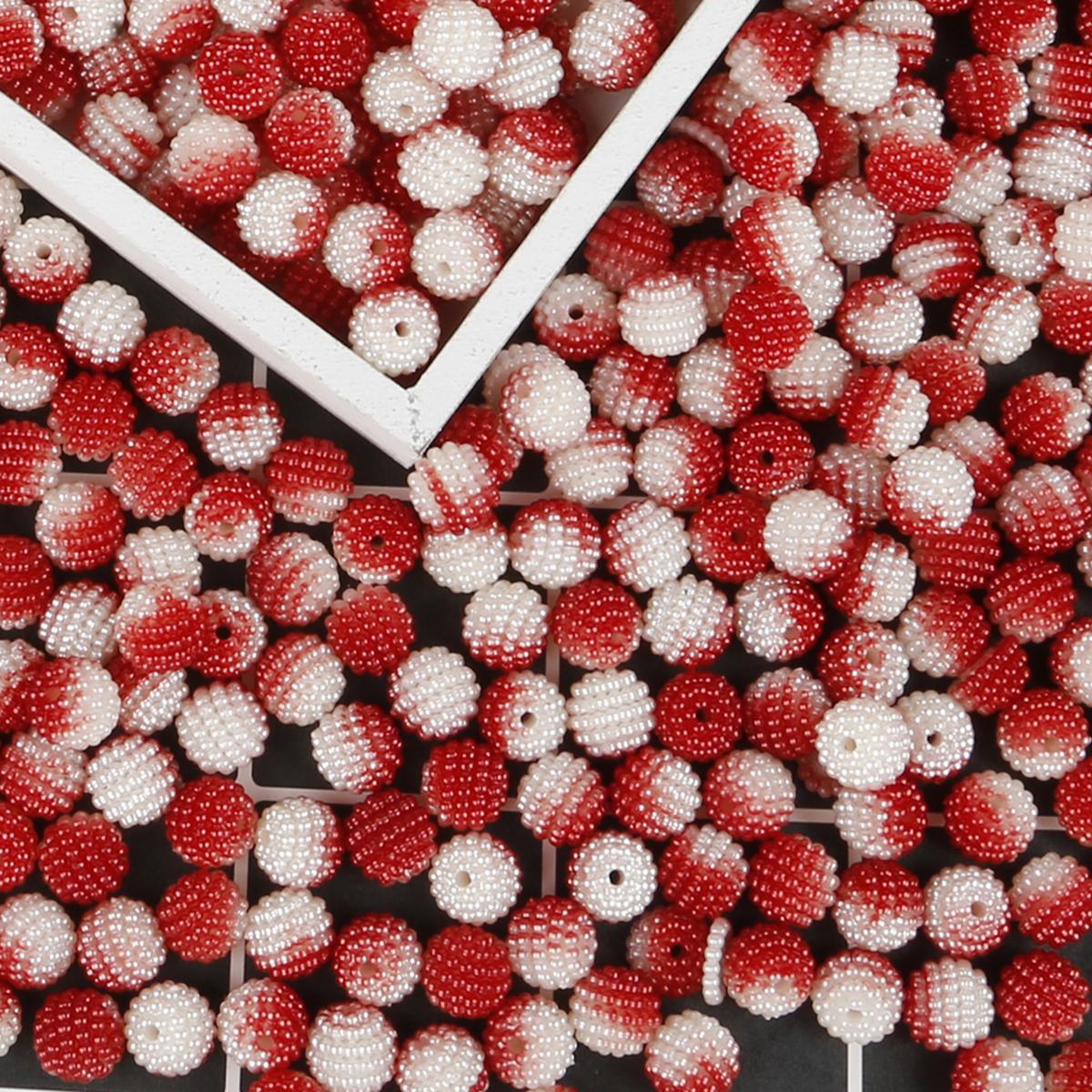 

500 г акриловые бусины Bayberry градиентного цвета круглые свободные бусины для самостоятельного изготовления ювелирных изделий 10mm 500g