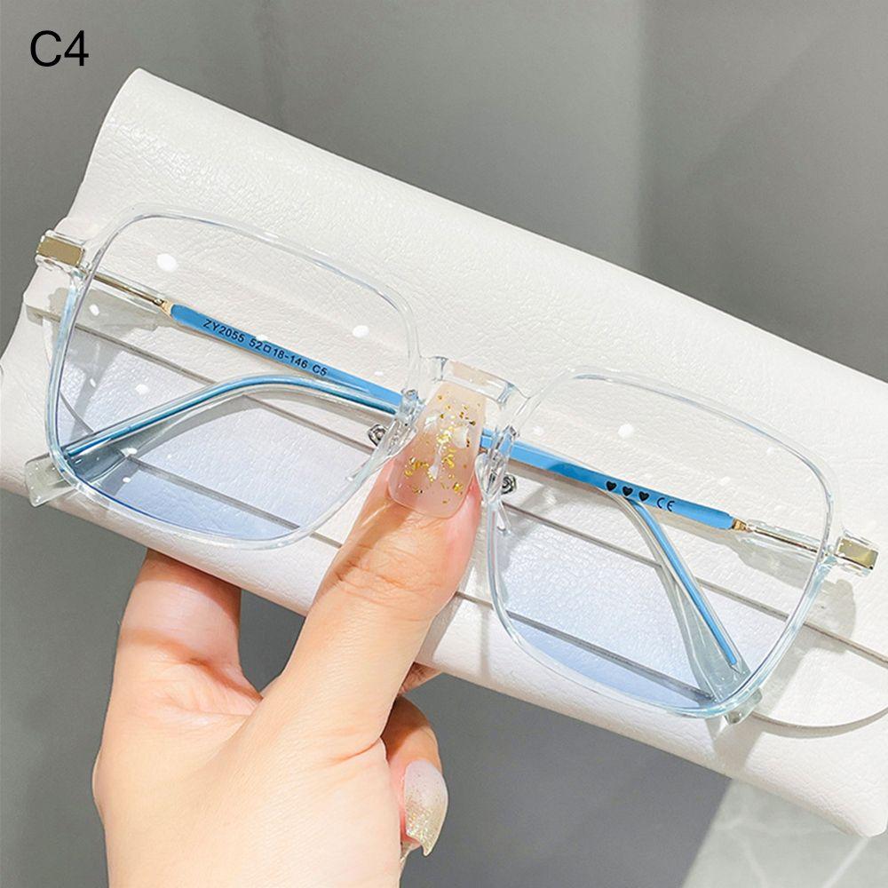 Trending Square UV Protection Clear Frame Sunglasses Oversized Sunglasses Shades Ladies Sun Glasses