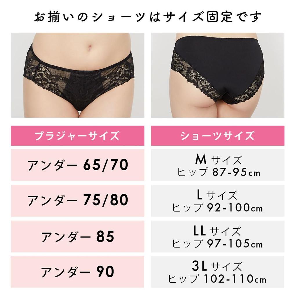 HEAVEN Japan Original Side Fat Catcher Bra and Panty Plus Bra Set, Sizes, High-Arm (Vanilla)