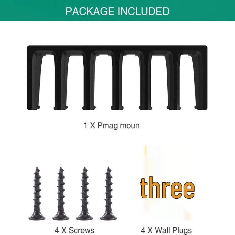 6-Slot ABS Wall Mount PMAG Display Rack