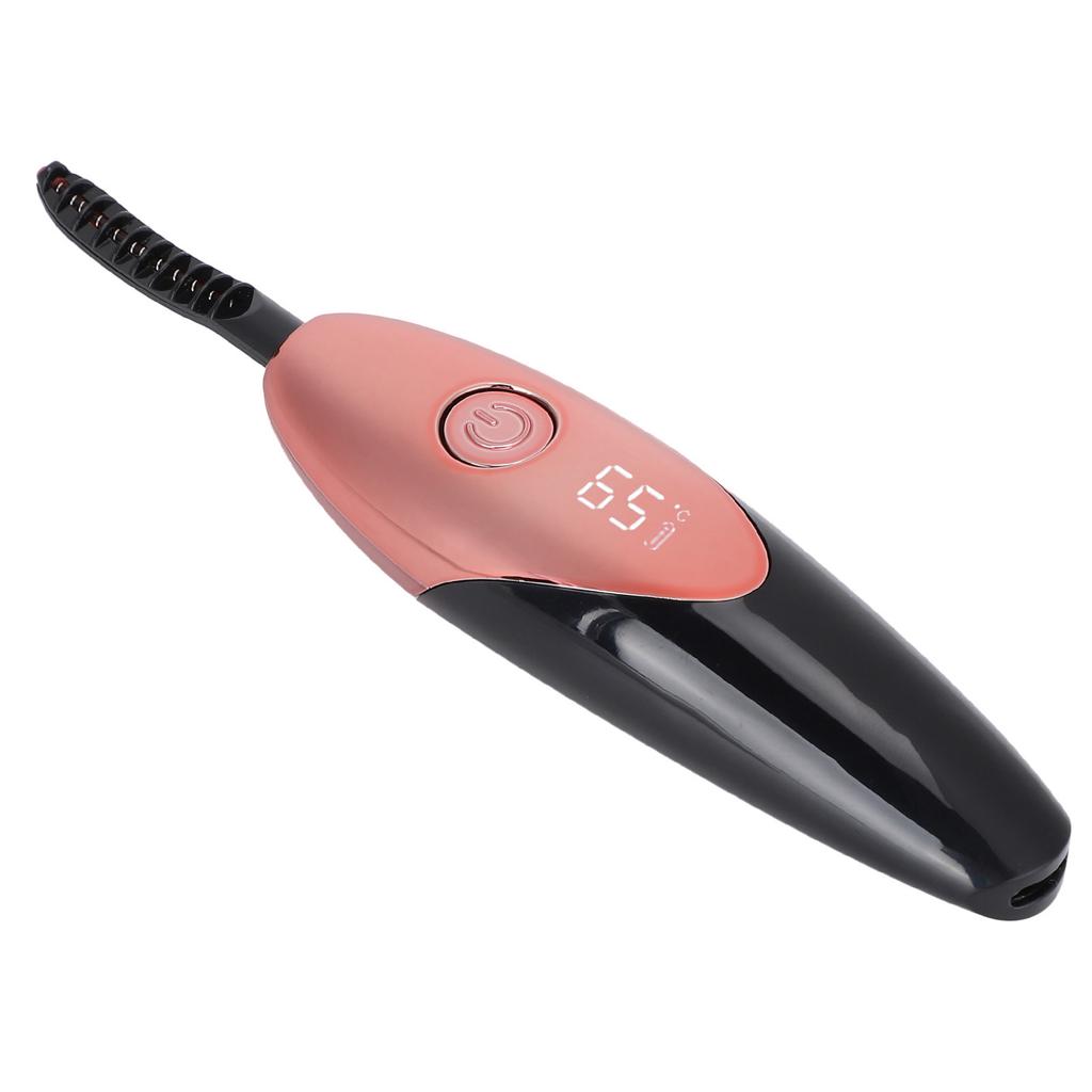 Electric Hted Eyelash Curler Digital Longlasting Electric Eyelash Curler for Women(  Red )