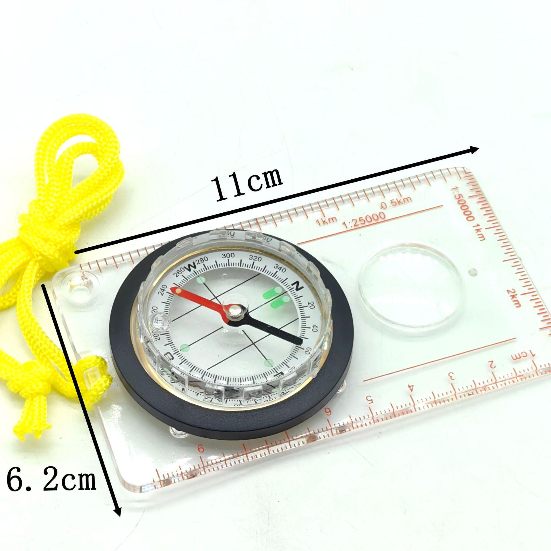 

Outdoor Navigation Compass with Map Ruler & Magnifying Glass – Student Teaching Aid