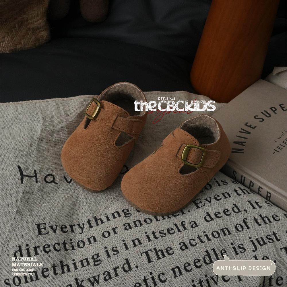 XSHX Retro "thick Velvet Birken" Australian Children's Birken Small Leather Shoes Spring and Autumn Men's and Women's Velvet 248017