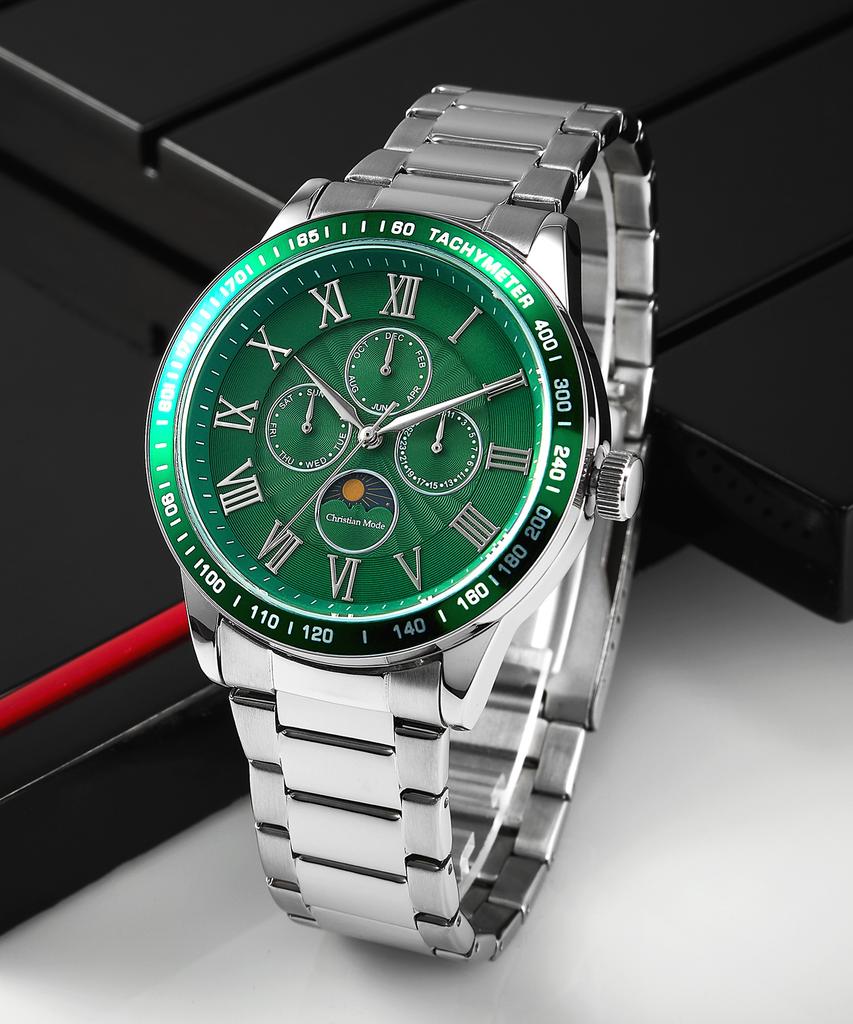 Keuliseuchyanmodeu Men'S Sun And Moon Metal Watch Cm423Gns