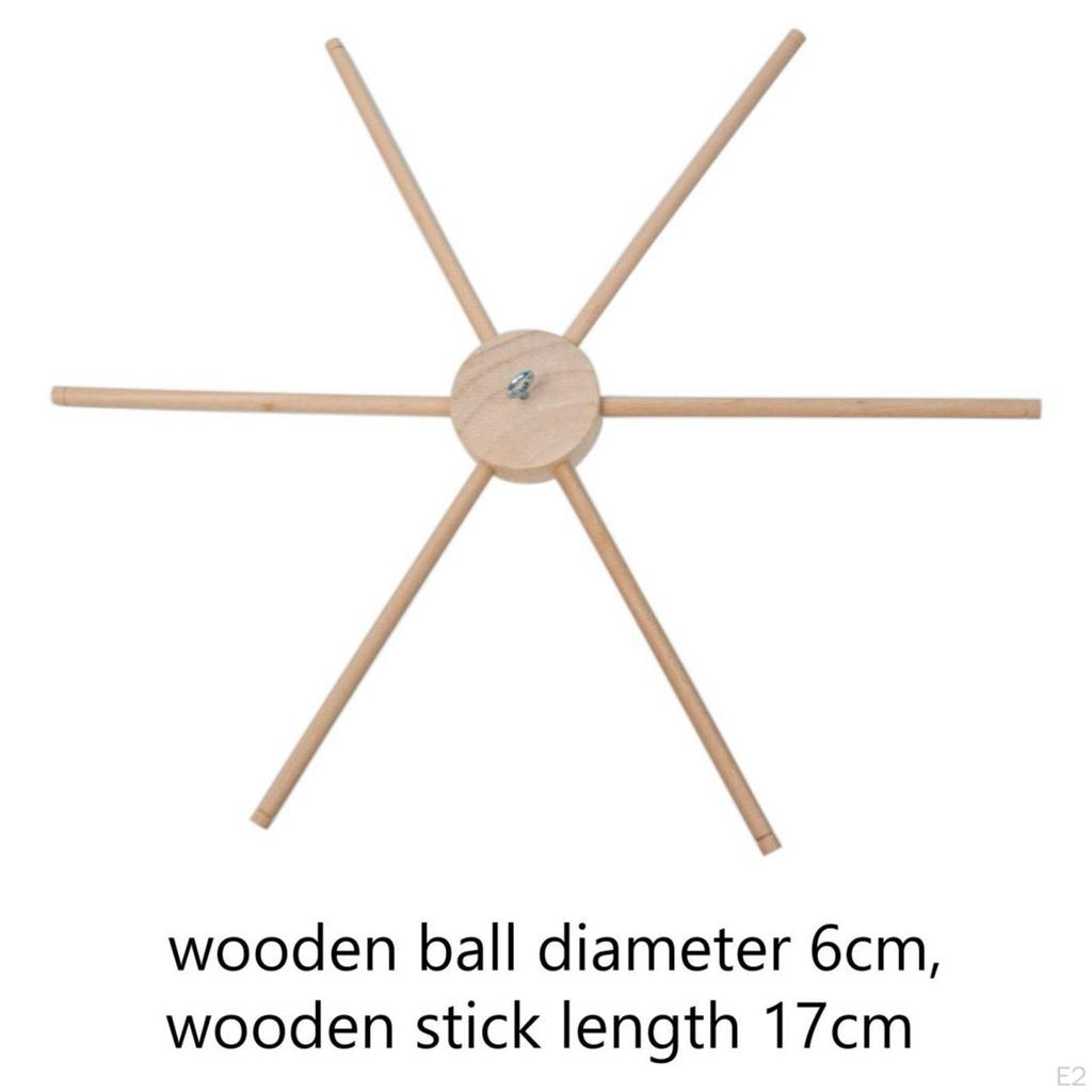 1 Set Wooden mobile frames DIY Wind Chime Decorative Supplies Handmade Pendant Props Crafts Hanger