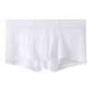 Men Ice Silk Underwear Mid-rise High Elasticity Slim Fit Shorts Briefs Solid Color