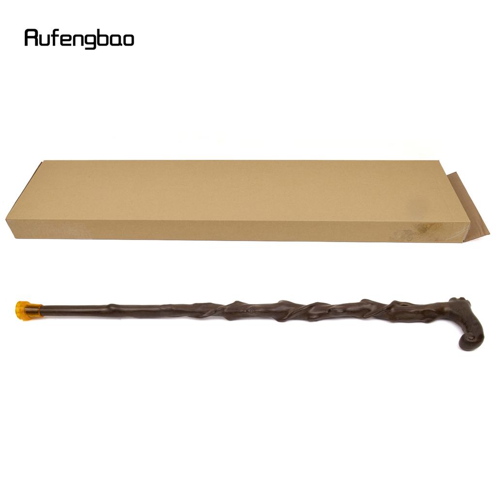 Brown Tree Root Wooden Single Joint Walking Stick Decorative Cospaly Party Walking Cane Halloween Mace Crutch Wand Crosier 93cm