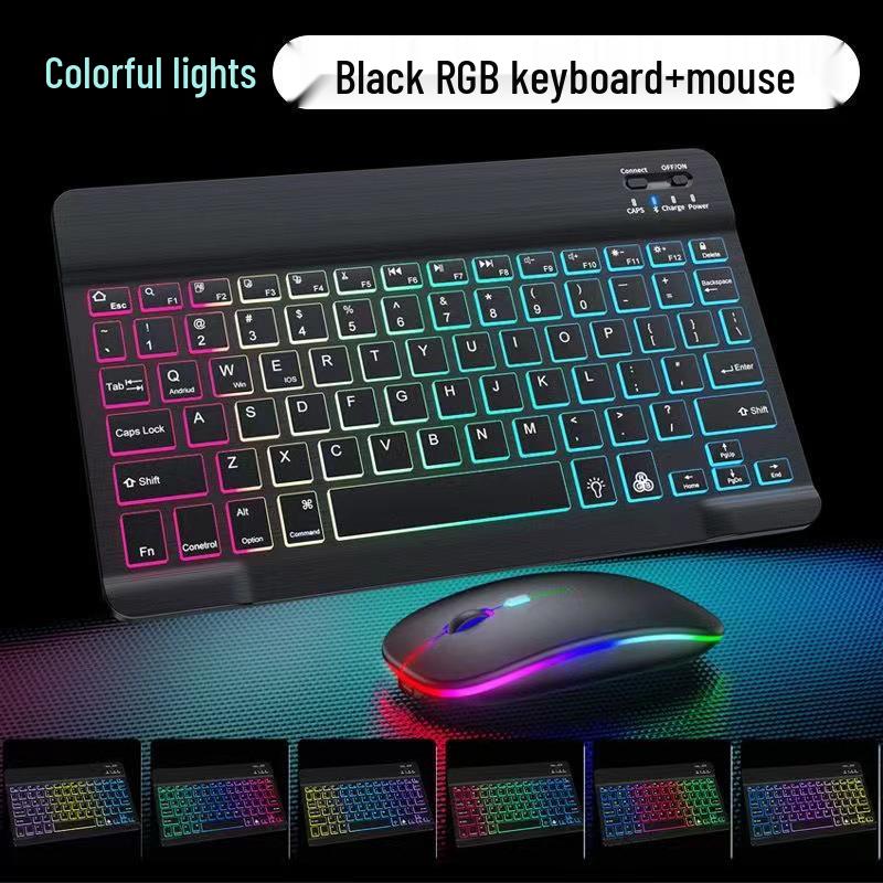Colorful Bluetooth Magic Keyboard & Mouse Set for Mobile & Tablet