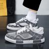 Men’s Sports Shoes Casual Skateboard Shoes Summer Breathable Student Grey Running Sneakers Plus Size