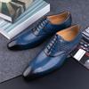 Fashion Factory Wholesale Men Leather Shoes Luxury Dress Office Wedding Party Suits Matching Footwear Handmade Fashion Business Man Shoe