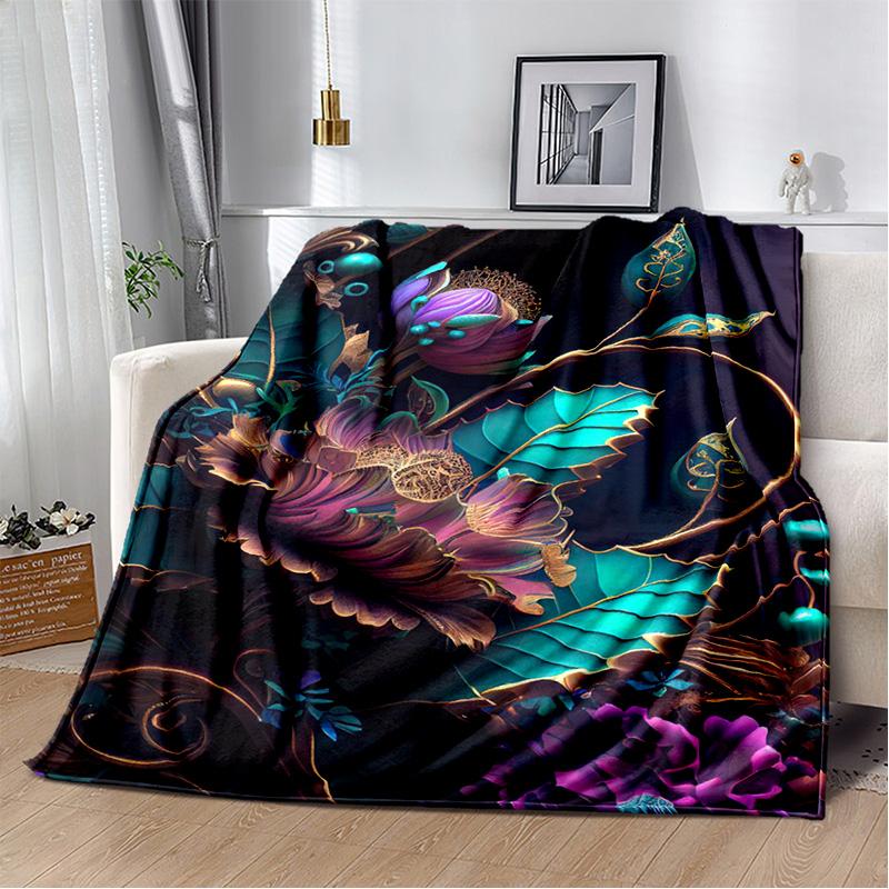 HD Pretty Flower Daisy Rose Chrysanthemum Blanket,Soft Throw Blanket for Home Bedroom Bed Sofa Picnic Travel Cover Blanket Kids