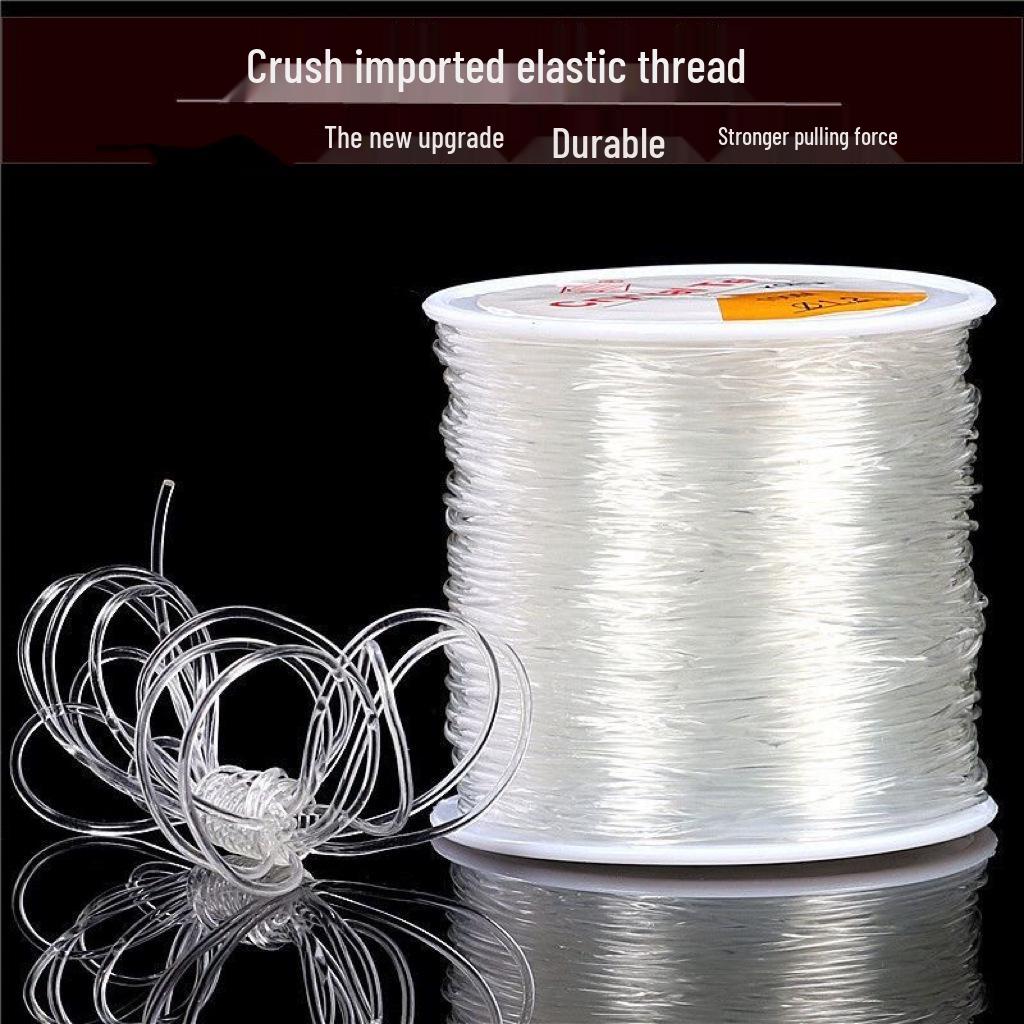 Elastic Cord for Round Crystal Buddhist Beads: Bracelet, Necklace, and Jade Beading String.