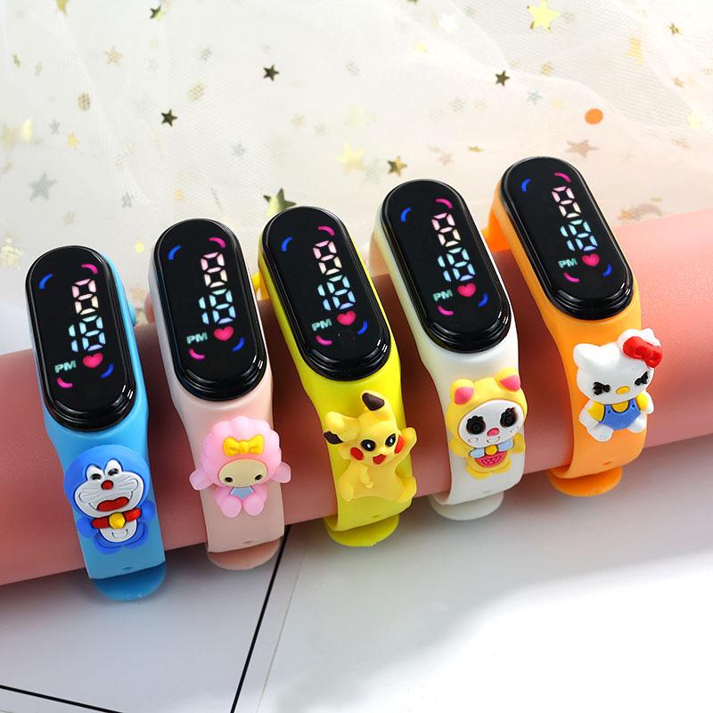 New Cartoon LED Waterproof Sports Watch: Cute Anime Design for Students