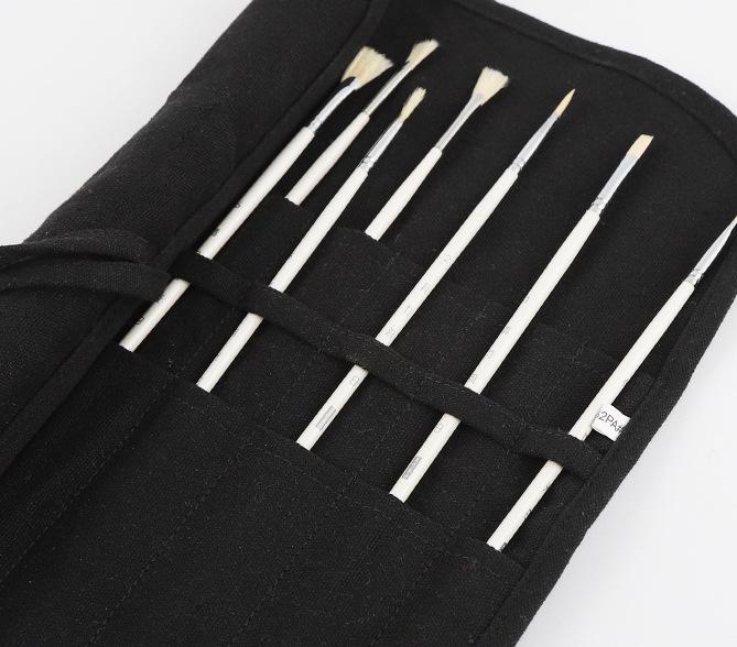 

Canvas 22-Hole Brush Roll: Gouache, Watercolor, Calligraphy Storage Bag