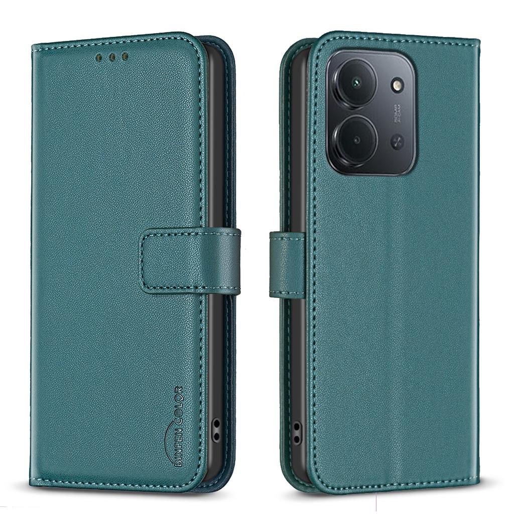 For Xiaomi Redmi 15C 5G/15C 4G (173mm) Phone Case BINFEN COLOR BF17 Wallet Folio Flip Leather Cover