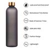 1L Flasche mit Zeitmarkierung 32 OZ Motivierend Wiederverwendbar Fitness Sport Outdoor Reisen Auslaufsicher BPA-frei Mattiertes Plastik