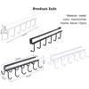 12 Hook Storage Shelf Wardrobe Kitchen Bathroom Organizer Iron Metal Under Shelves Hanging Rack Mug Cup Utensils Holder Kitchen