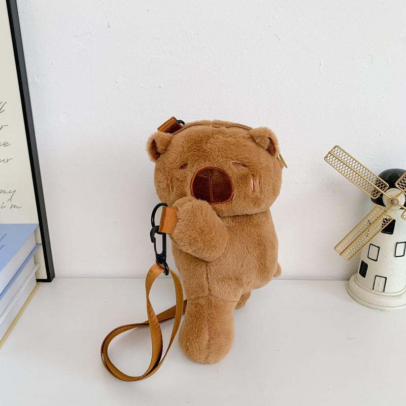 2025 Cute Plush Furry Crossbody Backpack for Little Girls