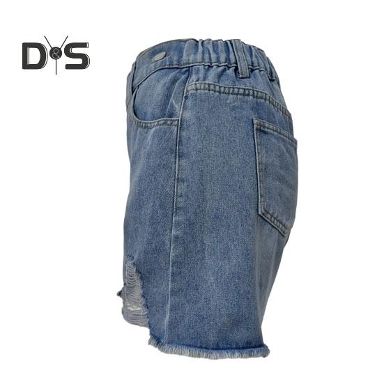 Women's Mid Rise Ripped Jean Shorts Casual Distressed Stretchy Denim Shorts Summer Frayed Hem Short Pants