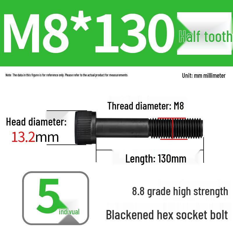 8.8 High-Strength Socket Head Cap Screw Bolt (M4-M20)