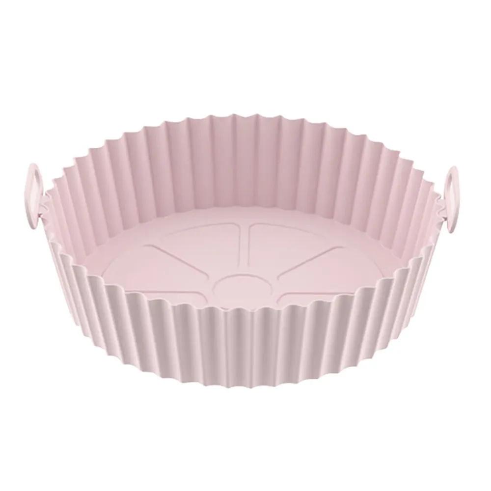 Food Grade  Fryer Silicone Baking Tray High Temperature Resistant Silicone Thick Baking Tray Cake Pizza Non-stick Baking Tray