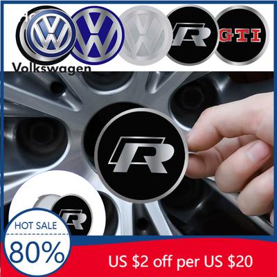 For VW Volkswagen Jetta MK5 Golf 4PCS 60MM/ 63MM/68 MM Car Wheel Center Hub Caps Tire Rim Covers Auto Accessories For Volkswagen