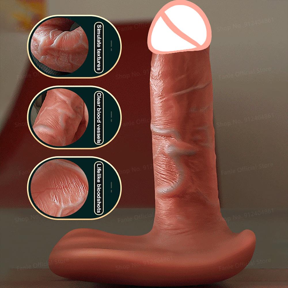Drahtlose Fernbedienung Tragbarer Dildo Teleskop Vibrator Vaginal G Spot Stoßen Sex Höhepunkt Klitoris Stimulation Erwachsene Spielzeug Produkte