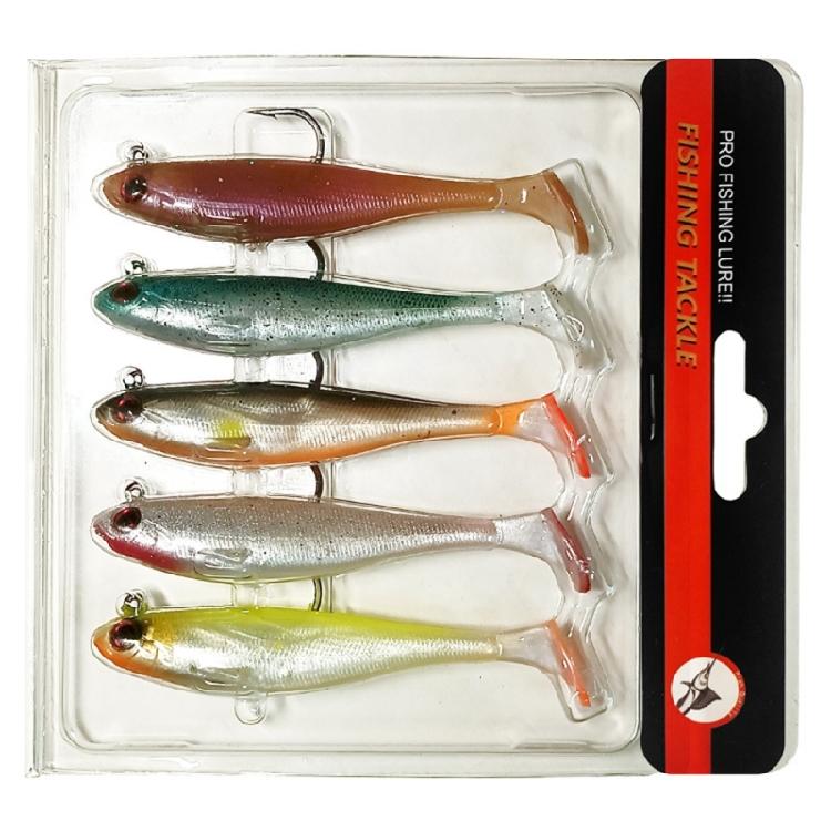 Pre-Rigged Soft Lure Fishing Tackle Accessories Artificial Swimbait Paddle Tail Fishing Lure Sinking Baits for Trout