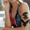 12pcs 3D Tattoo Stickers Black Disposable Water Transfer Printing Stickers Temporary Tatto Sticker Body Art Fake Tattoo