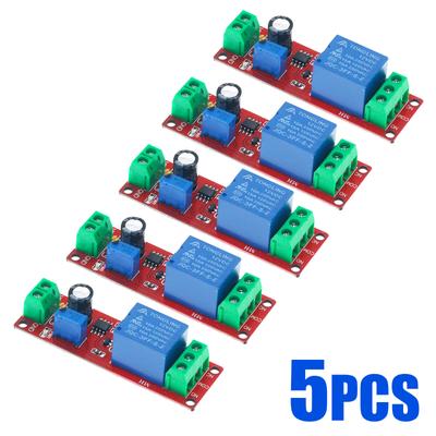 5PCS DC 12V Time Delay Relay NE555 Time Relay Shield Timing Relay Timer Control Switch Car Relays Pulse Generation Duty Cycle