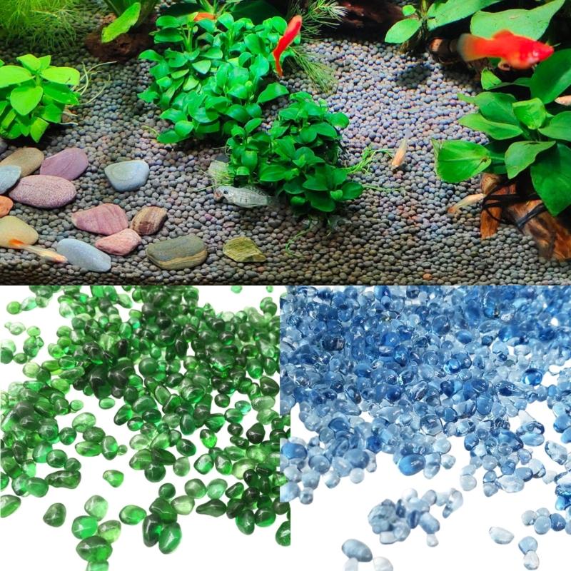 3-6mm Vibrancy Aquariums Gravel Beads for Natural Underwater Scenery Fish Habitats for Home Office Fishtanks