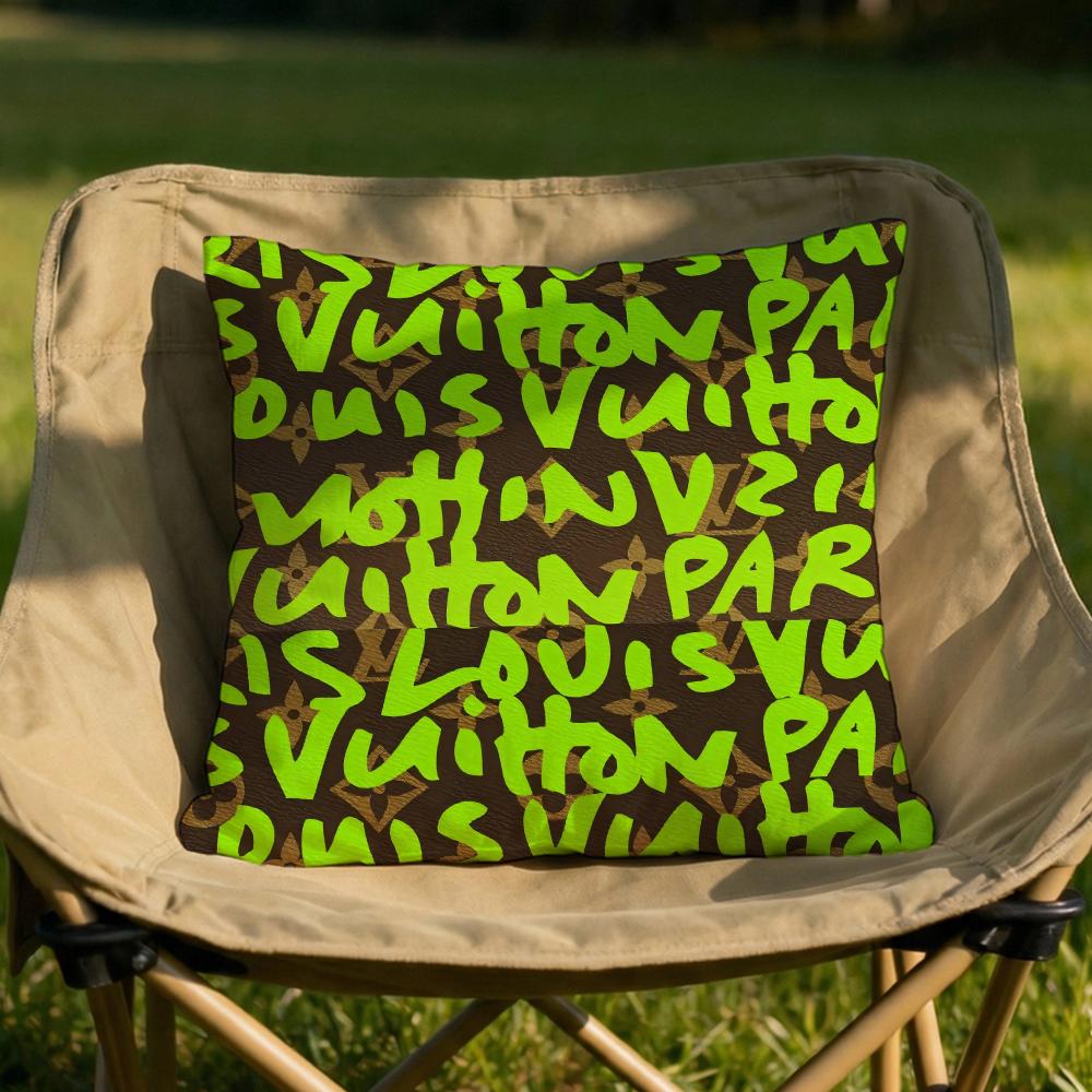 Simple English letters Cushion Cover Soft Reversible  Durable Pillow Cover  MultiScene Use for Home  Car Daily Comfort