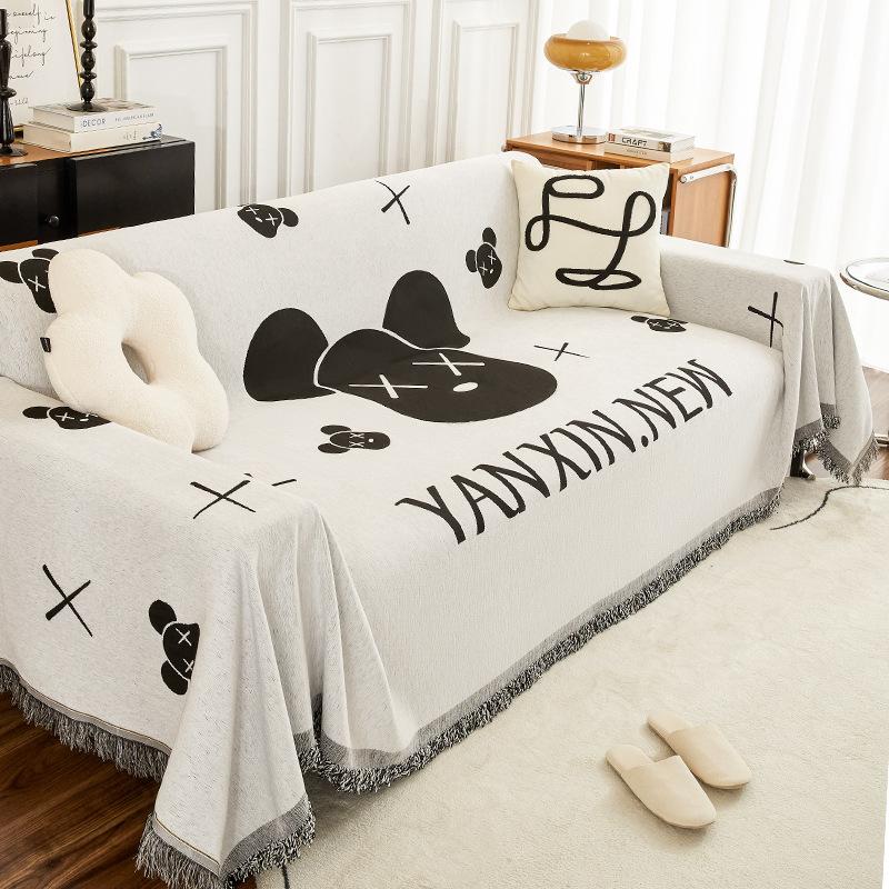 Cartoon Chenille Sofa Cover Four Seasons Universal All-Inclusive Universal Cover Anti-Scratching Sofa Cover Towel