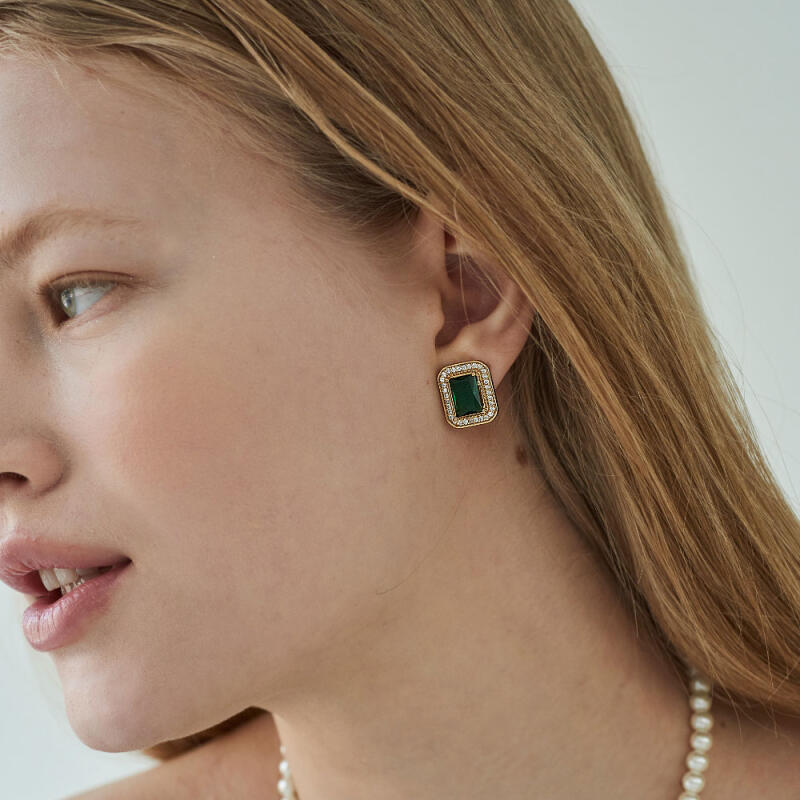 Vintage Green Earrings