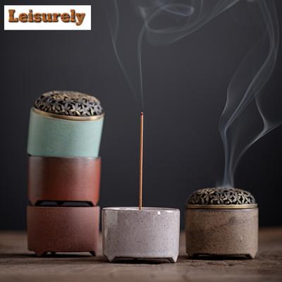 Bruciatore di incenso a linea Foglia d'Acero Zen Domestico Piccolo Forno per Aromaterapia Porta Incenso da Inserimento per Interni Ornamenti per Cerimonia del Tè