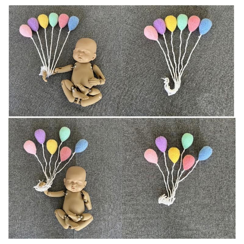 Newborn Photo Posing Props Knit Balloon Photography Props Baby Photo Props Cute Photo Posing Gear Infant Photo Backdrop