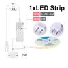 Under Cabinet Collection Display COB LED Strip Light Wardrobe Closet Lamp Penetrable Wood Door-opening Sensor Sync Control